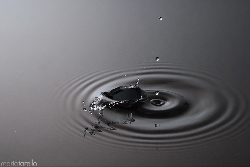 fotografare gocce d'acqua